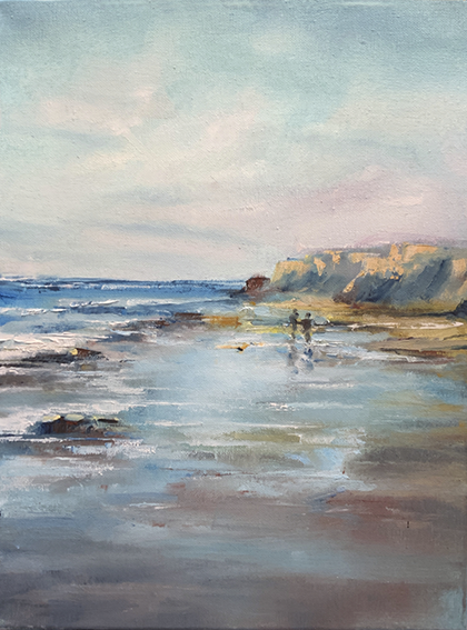Ölmalerei, Meer, Strand