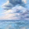 Wolken am Meer, Ölmalerei