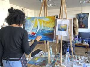 Ölmalerei Wochenend Kurs-Teilnehmer