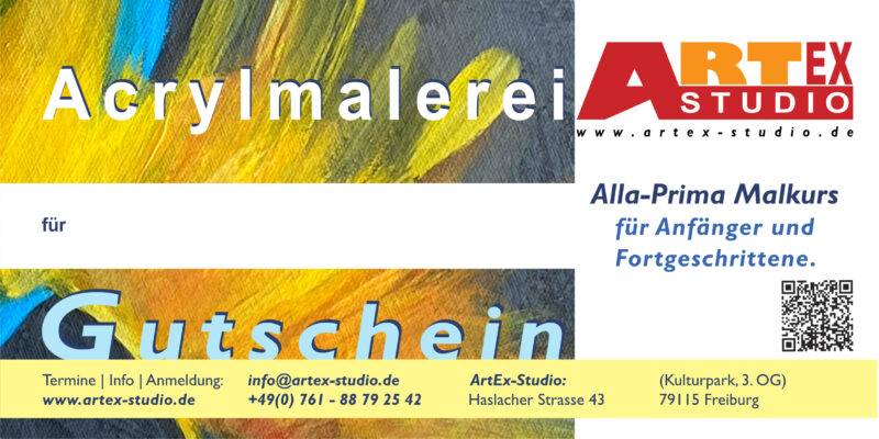 Gutschein für Acrylmalerei Alla-Prima