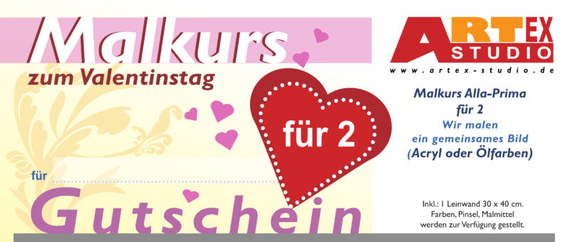 Valentinstag Malkurs_alla-Prima Gutschein
